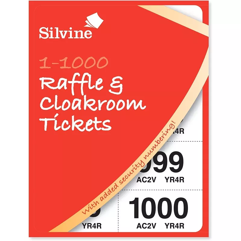 1-1000 Raffle And Cloakroom Tickets