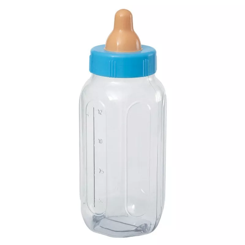 11″ Blue Baby Bottle Bank
