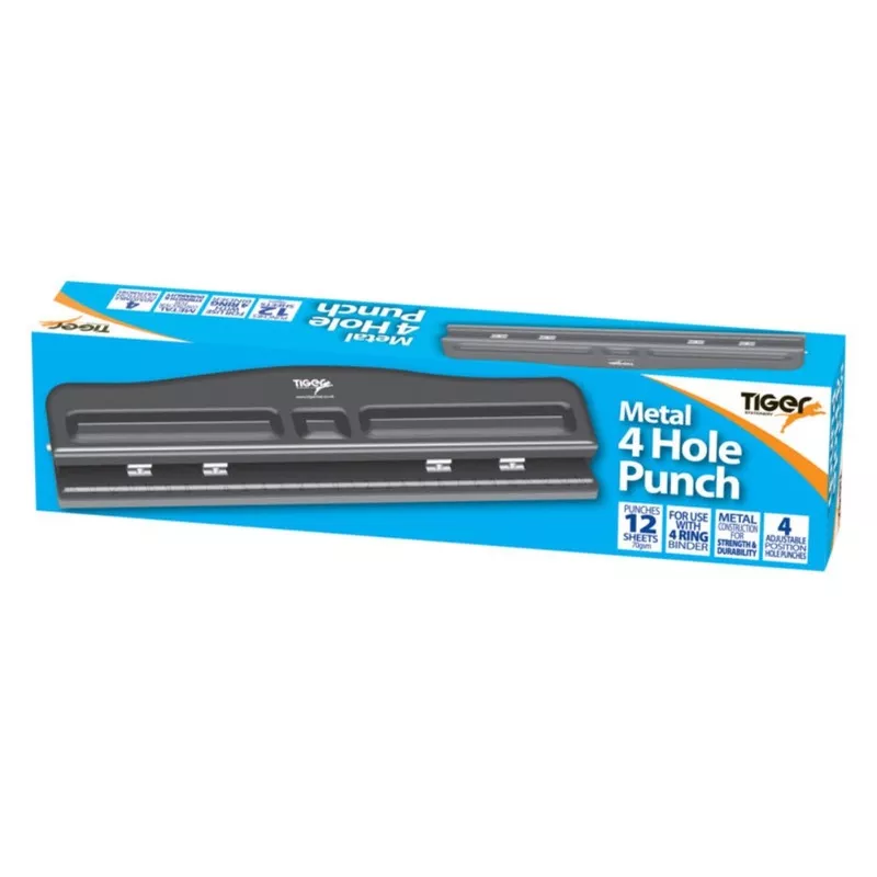 4-Hole Metal Paper Punch