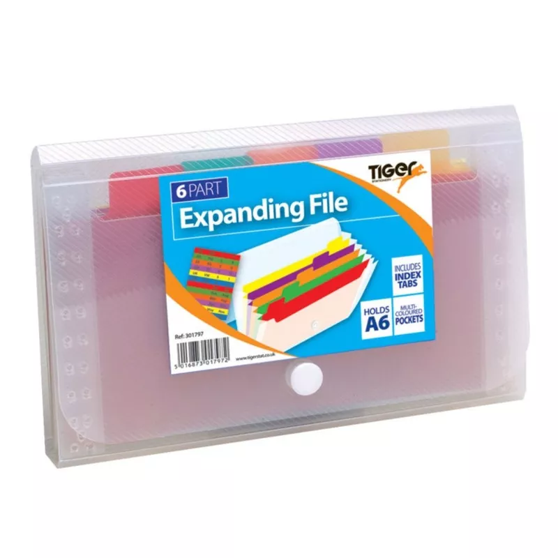 A6 6 Part Expanding File