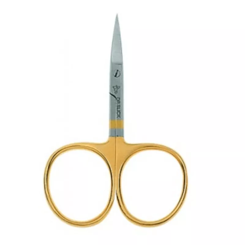 Dr. Slick - Iris Scissors 3-1/2" Gold Loops - Curved