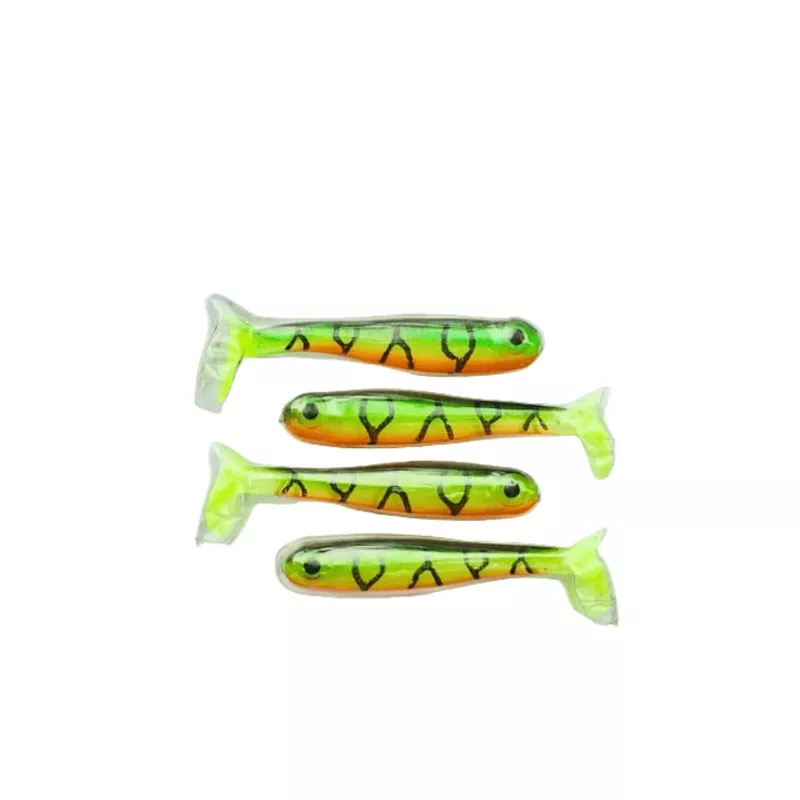 Fishack Vermelho Soft Plastic Baits | 3 Inch | 4 Pcs Per Pack | Fire Tiger JC18155482
