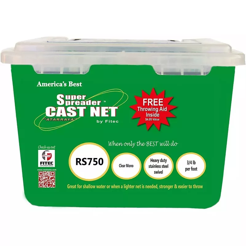 Fitec Super Spreader 3/8 Mesh Cast Net RS750 Series