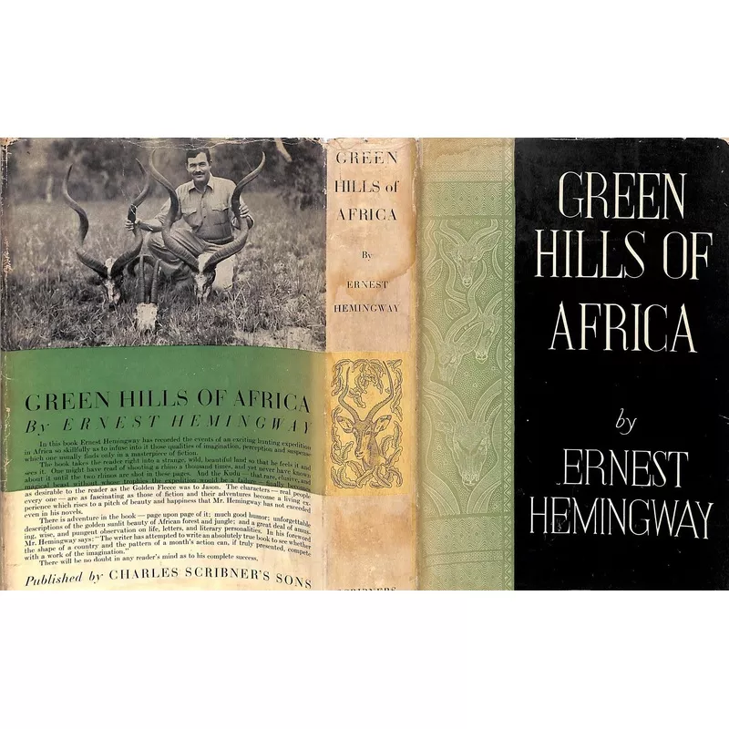 "Green Hills Of Africa" 1935 HEMINGWAY, Ernest