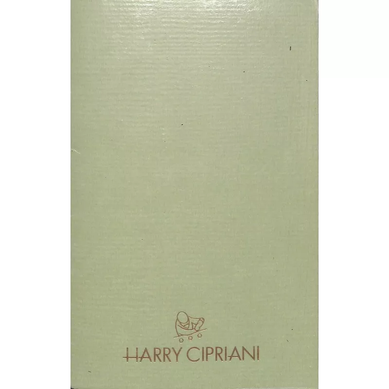 "Harry Cipriani Menu July 2nd 1986" (SOLD)
