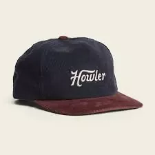 Howler Bros Snapback Howler Script Navy/ Burgandy