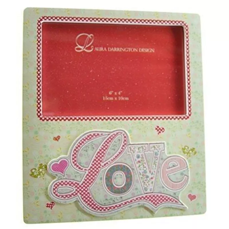 Laura Darrington Patchwork Collection Wooden “Love” Frame