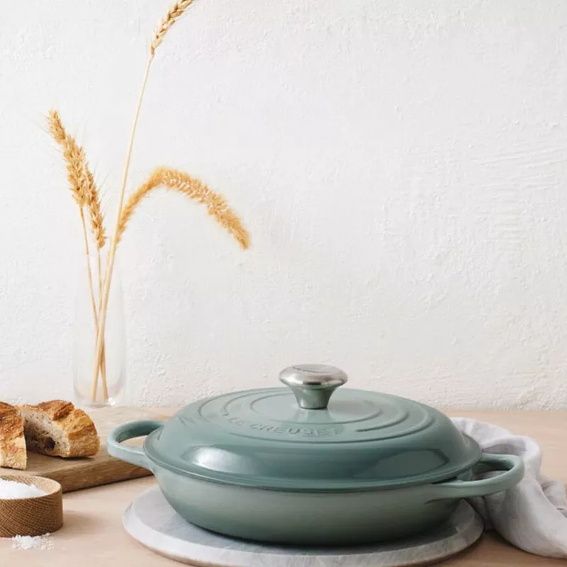 Le Creuset Signature Seasalt Shallow Casserole – 30cm