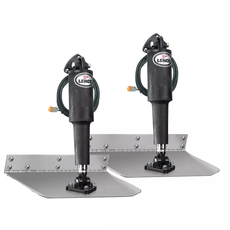 LENCO MARINE 9" x 24" Standard Mount Trim Tab Kit without Switch Kit- 12V