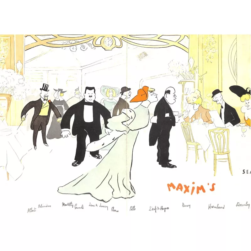 "Maxim's Paris Menu Cover" by SEM