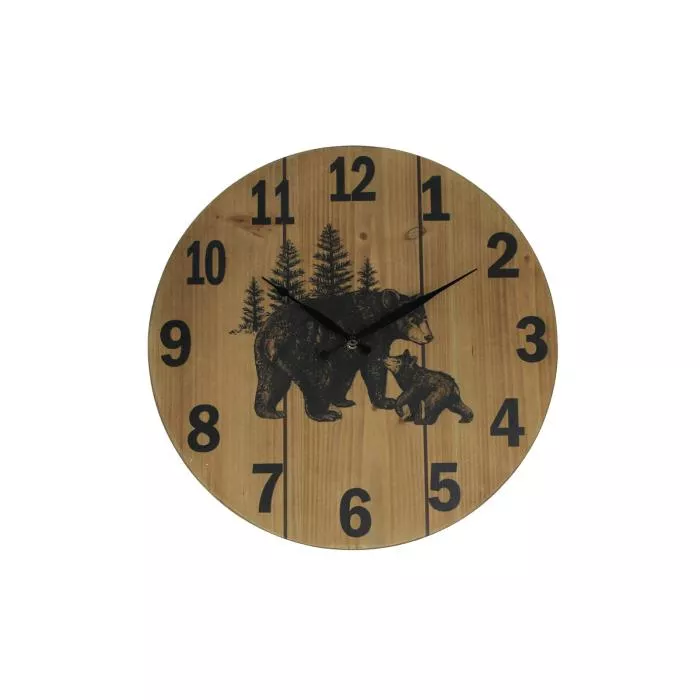 MayRich Company Wood Wall Clock - Bear