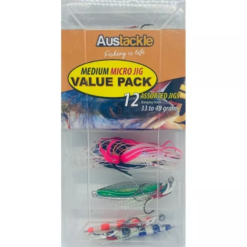 Medium Micro Jig Value Pack – 33 to 40 grams