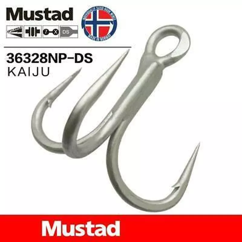 MUSTAD KAIJU SALT WATER TREBLE HOOK 2PCS