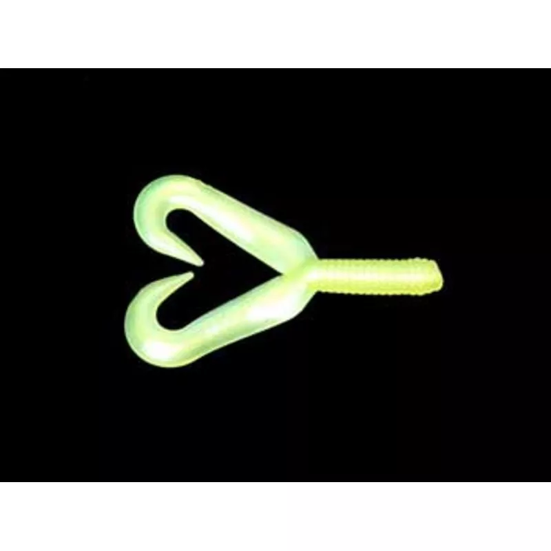 Net Bait Twin Tail 3 16bg Chartreuse Pearl