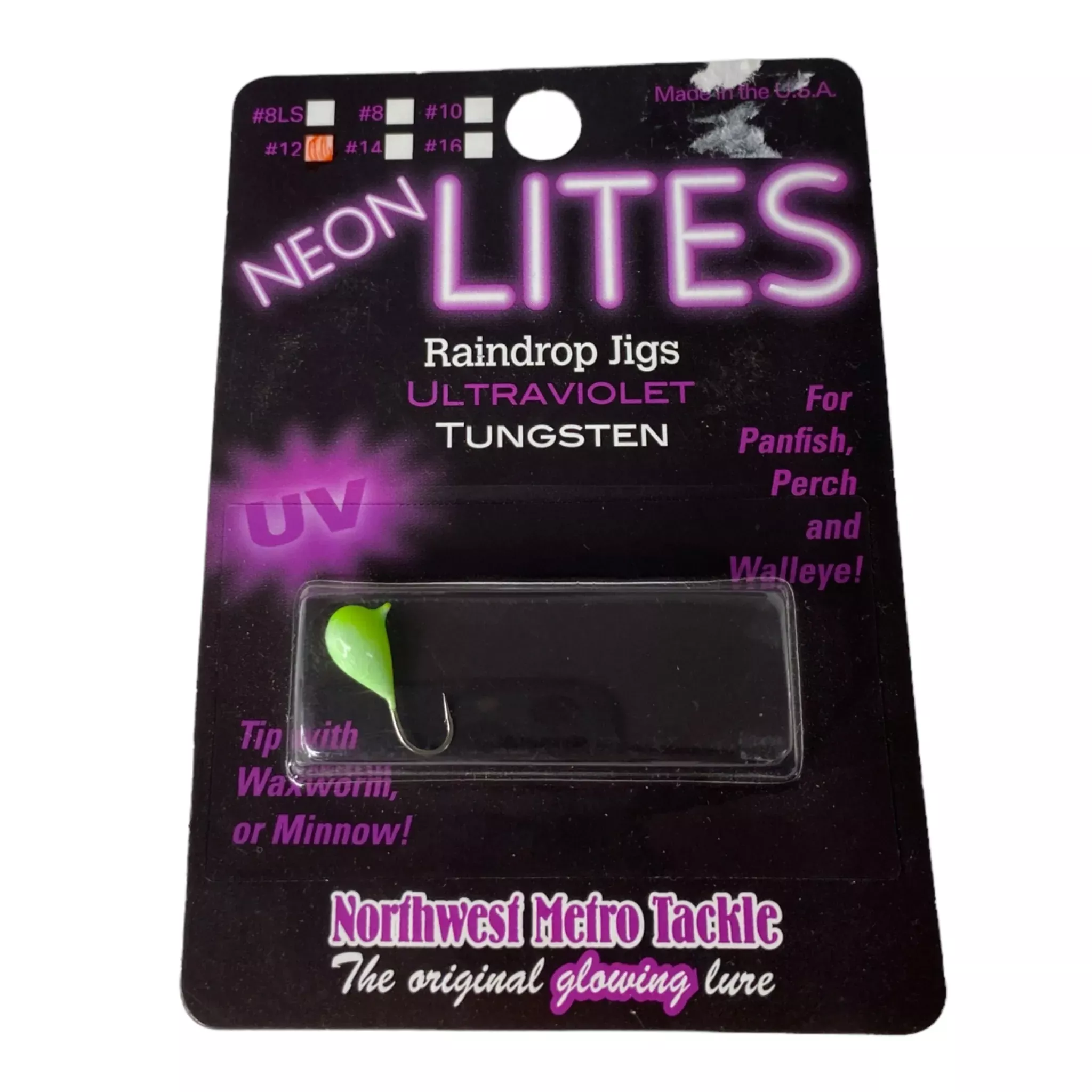 NMT Neon Lites Raindrop Jigs Ultraviolet Tungsten