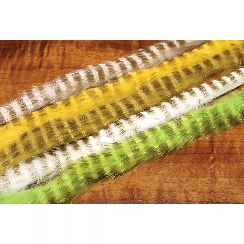 Olive Barred Rabbit Strips Chartreuse