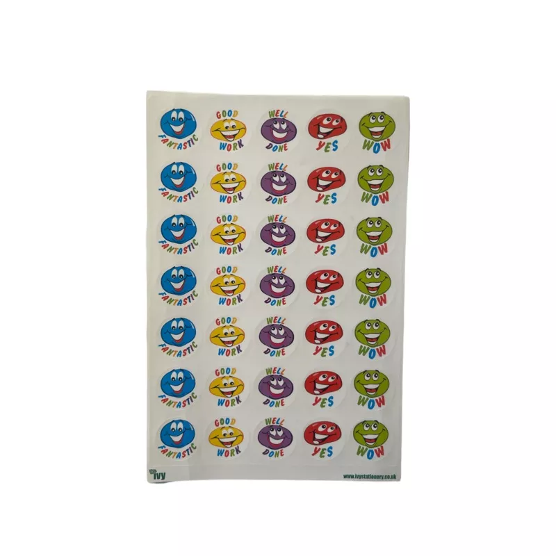 Pack of 420 24mm Blobs Motivational Labels