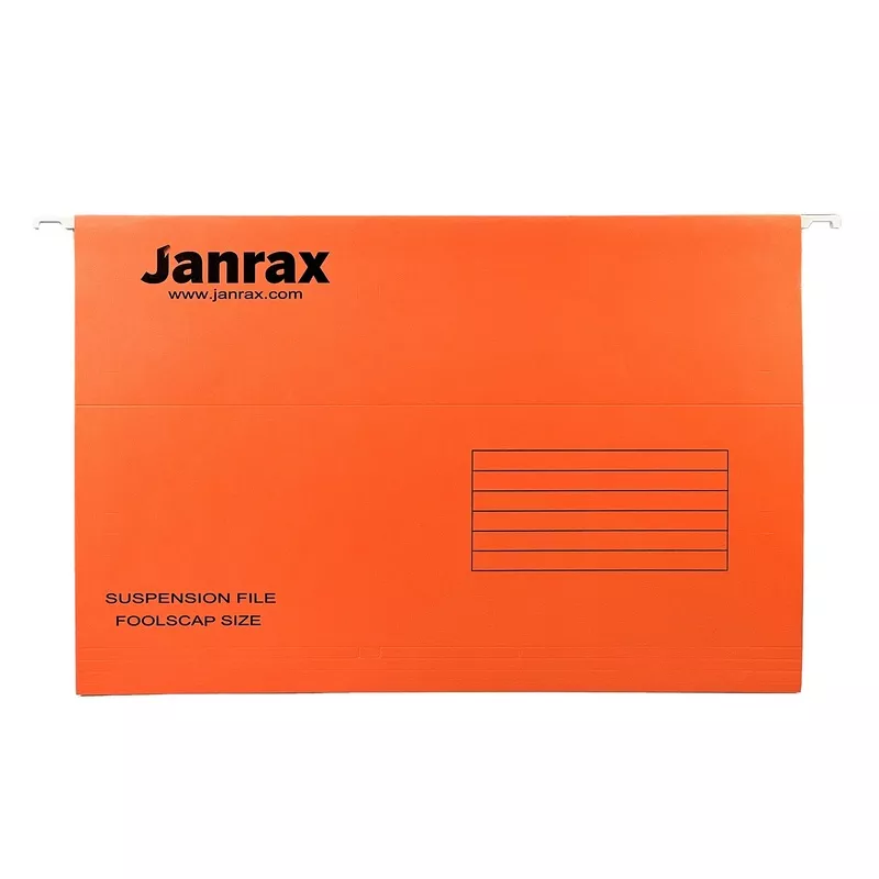 Pack of 50 Orange Foolscap Suspension Files
