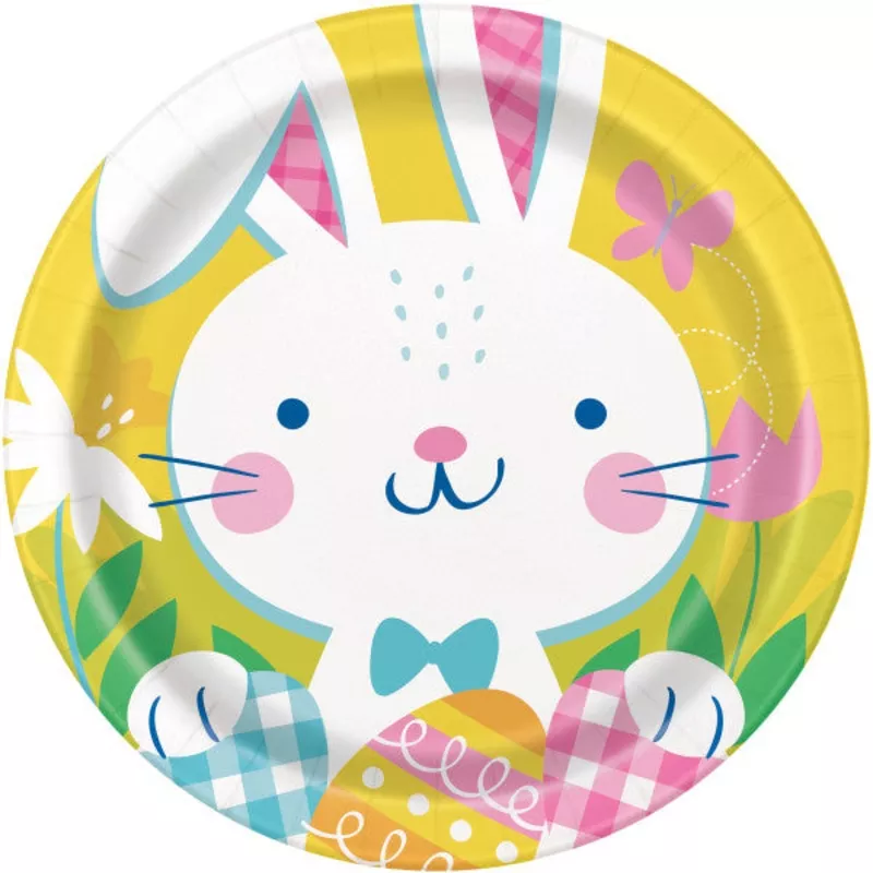 Pack of 8 Eggcellent Easter Round 9″ Dinner Plates