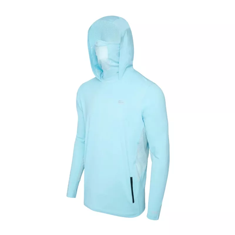 PELAGIC EXO TECH RASHGUARD– SOLID TAHITI BLUE
