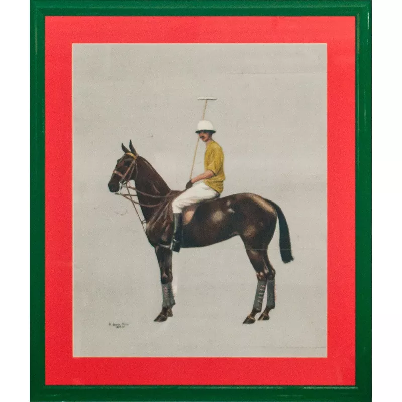 "Polo Player Up" 1923 by R. Joucla-Pelous