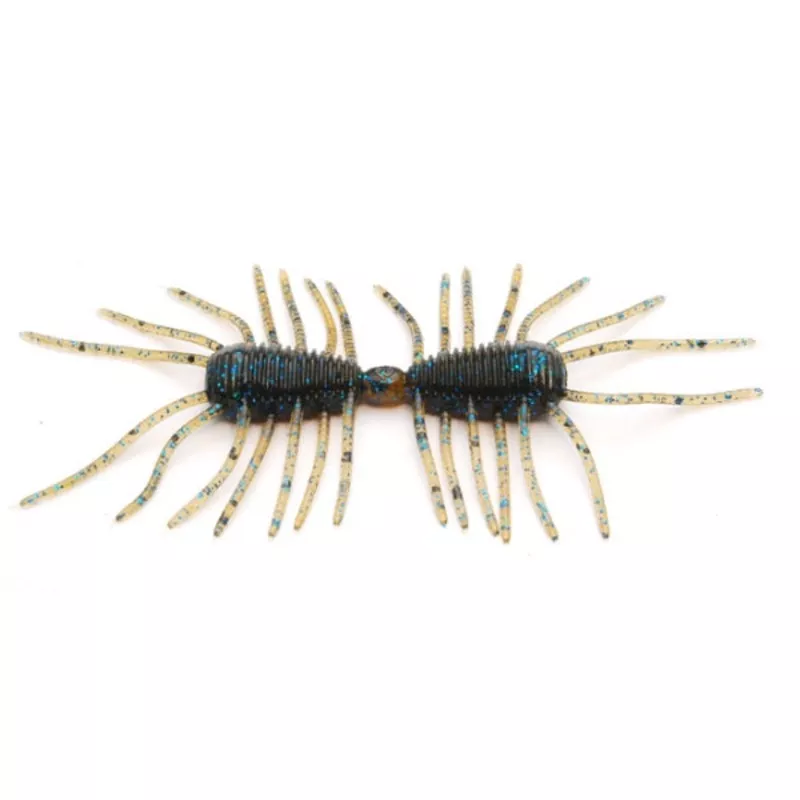 RAID JAPAN Worm Micro Two-Way 020 Dark Cinnamon Blue Flake
