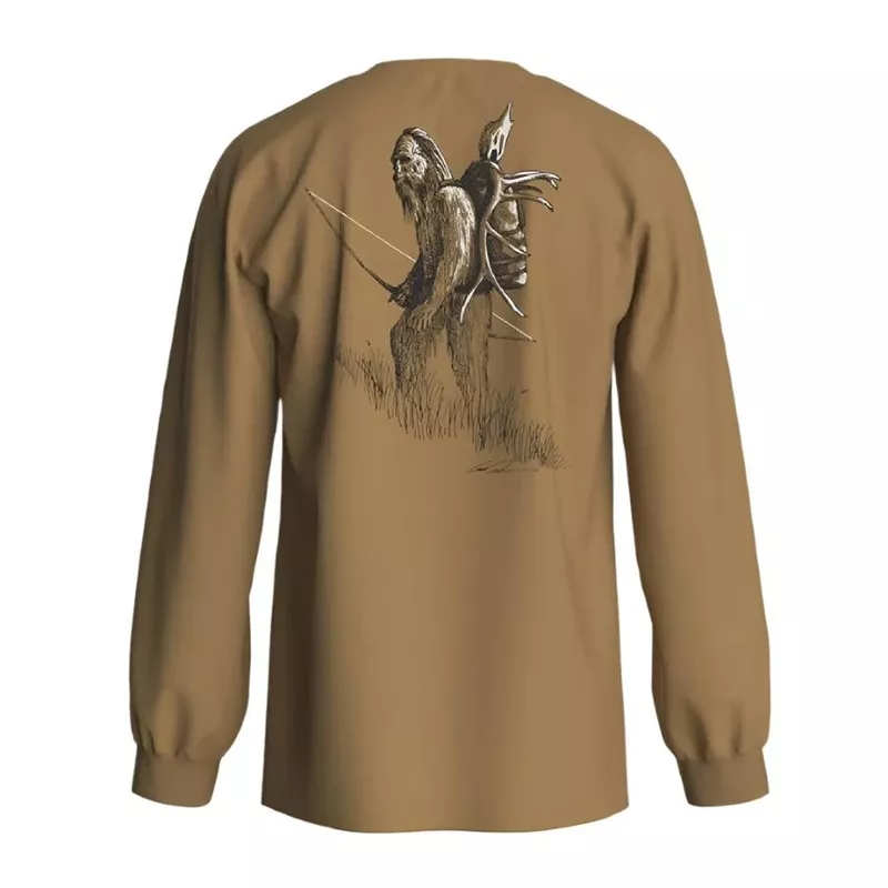 Rep Your Water Backcountry Squatch Long Sleeved Tee Harvest Gold