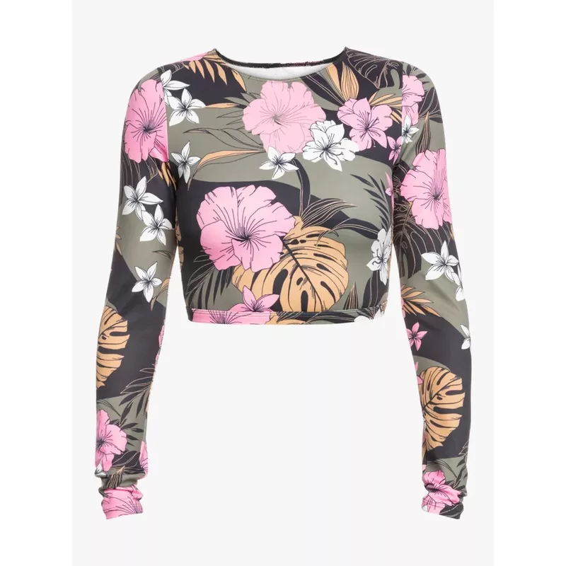 ROXY PRO NOSE RIDE CROPPED RASHGUARD