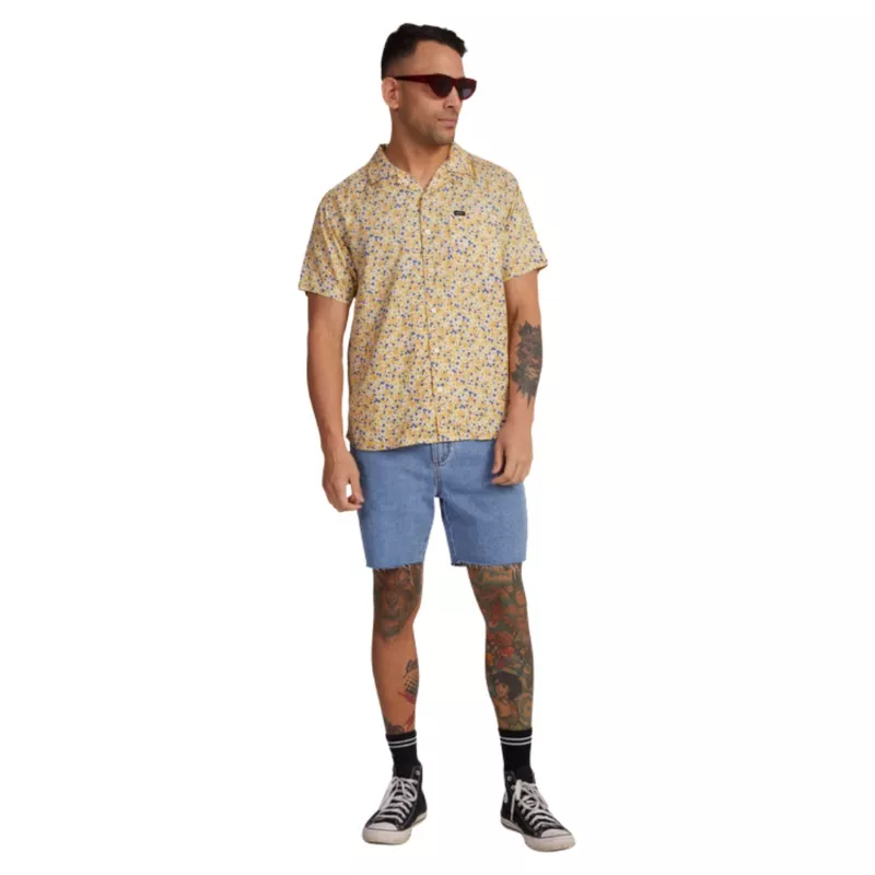 RVCA GROUND COVER SS TOP