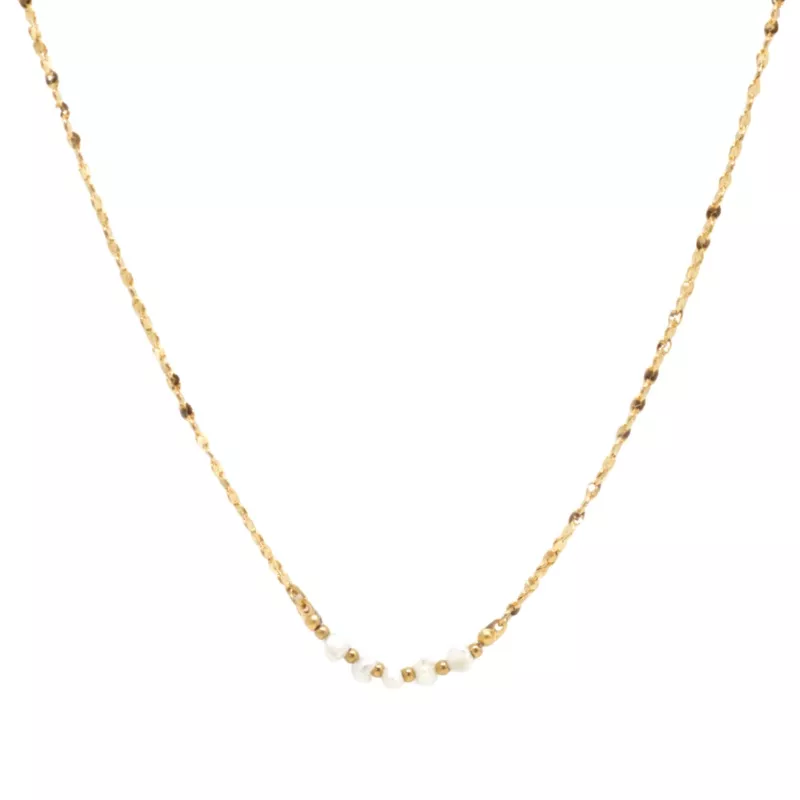 SALTY CALI – PEARL & CHAIN NECKLACE
