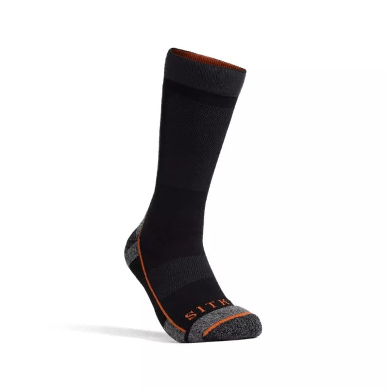 Sitka Mid-Weight Crew Sock - Sitka Black