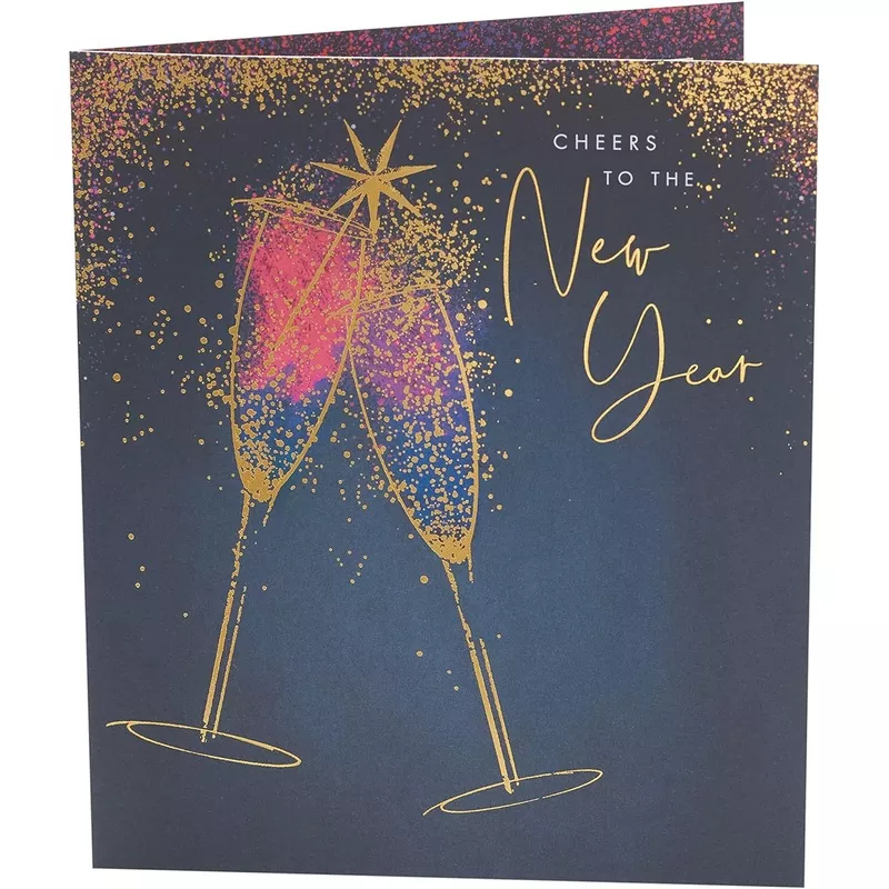 Special Sparkles Design New Year Card