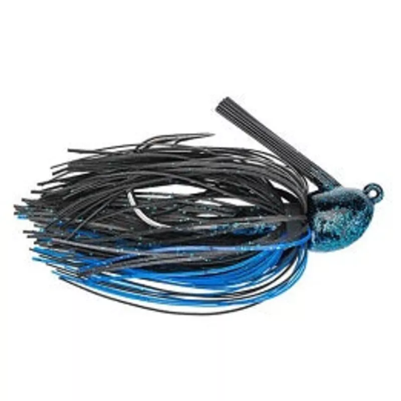 Strike King Hack Attack Fluro Jig 3/8oz Black/Blue