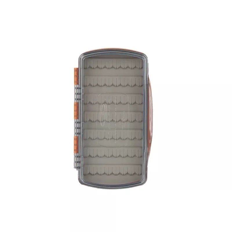 Tacky Pescador Fly Box - Medium - Burnt Orange - Clear