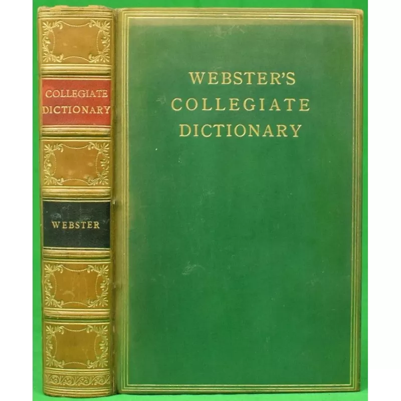 "Webster's Collegiate Dictionary" 1938 WEBSTER, Noah