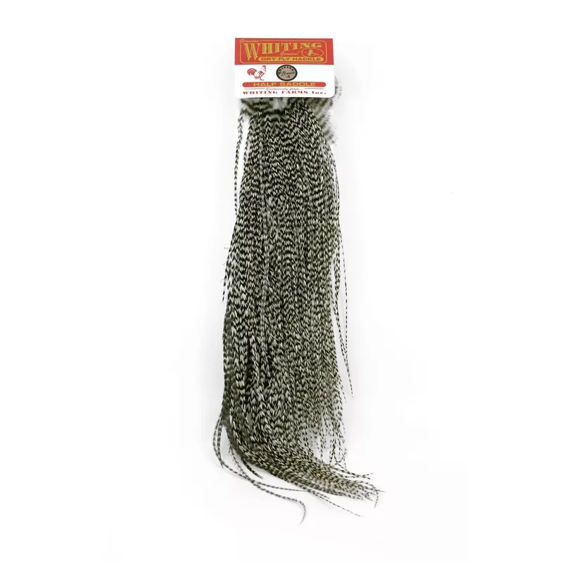 Whiting Bronze Midge 1/2 Saddle Grizzly