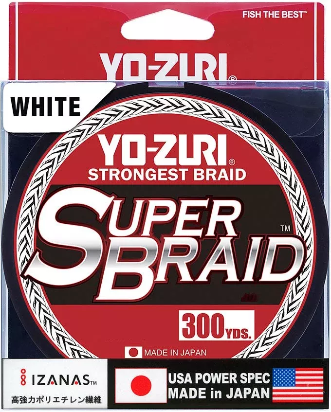 Yo-Zuri SuperBraid White – 300 Yard Spool