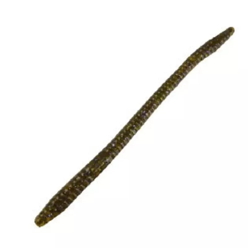 Zoom Magnum Finesee Worm 5" 10-bag Green Pumpkin Purple Green
